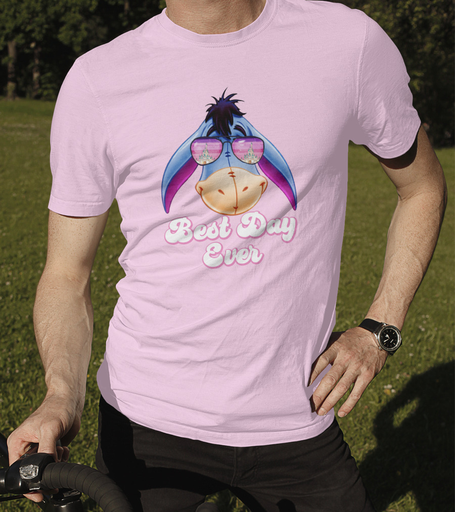 Best Day Ever Eeyore With Castle Sunglasses T-Shirt