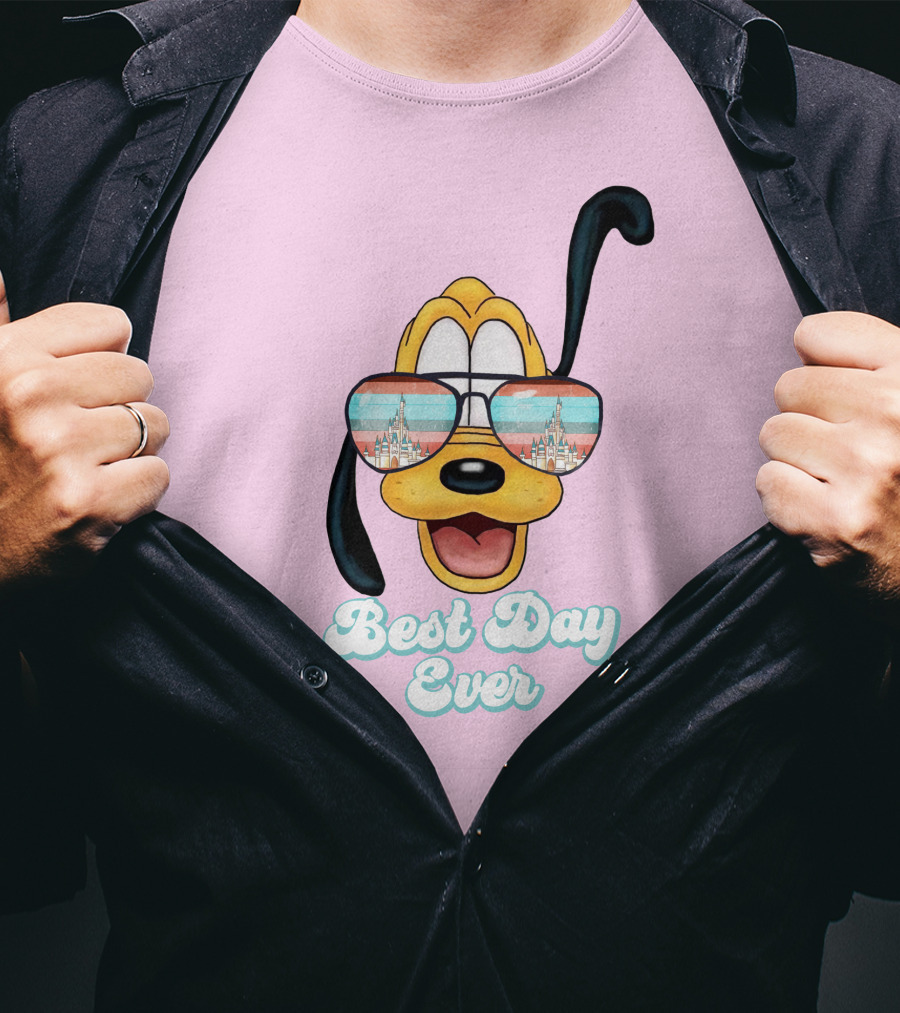Pluto Sunglasses Best Day Ever T-Shirt