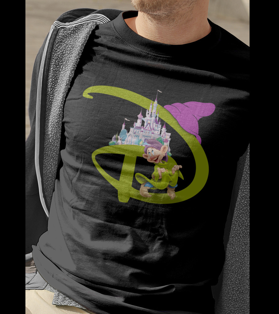 Dopey With Disneyland Castle Disney T-Shirt