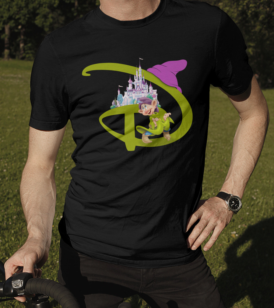 Dopey With Disneyland Castle Disney T-Shirt