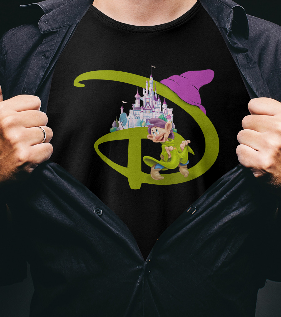 Dopey With Disneyland Castle Disney T-Shirt