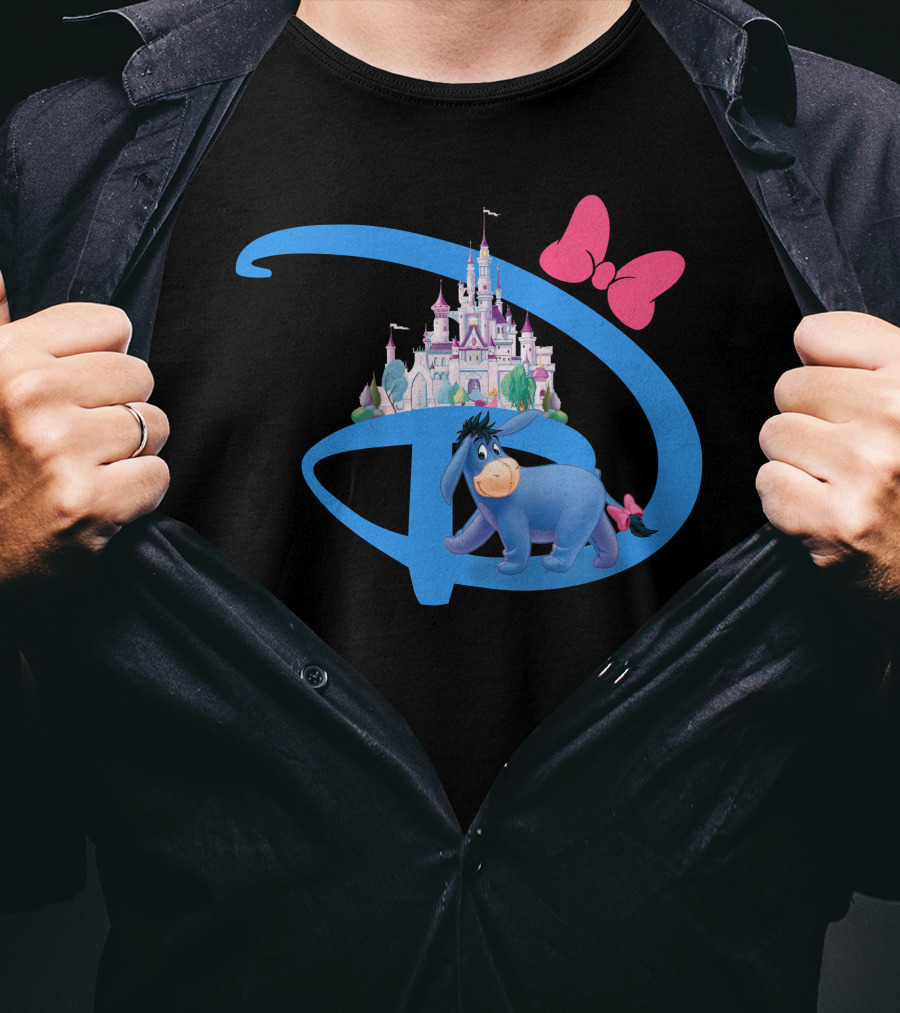Eeyore Disney Castle Bow T-Shirt