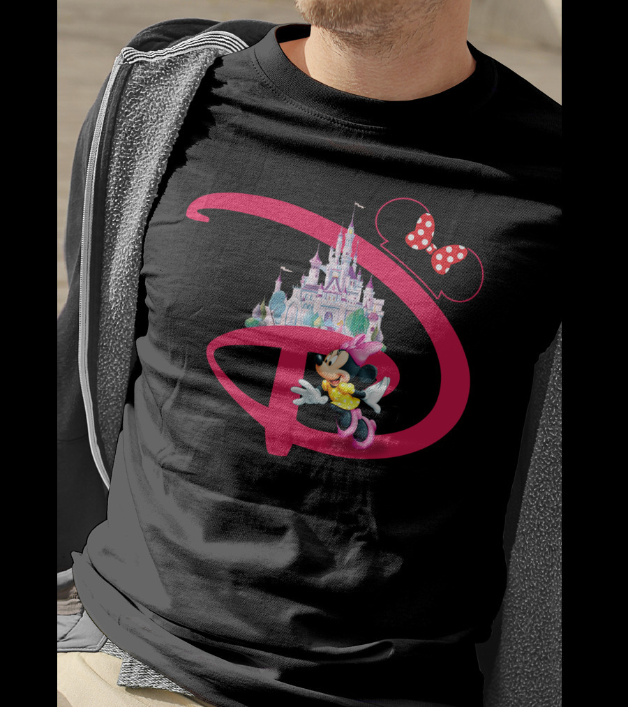 Minnie Mouse Disney Castle With Bow T-Shirt