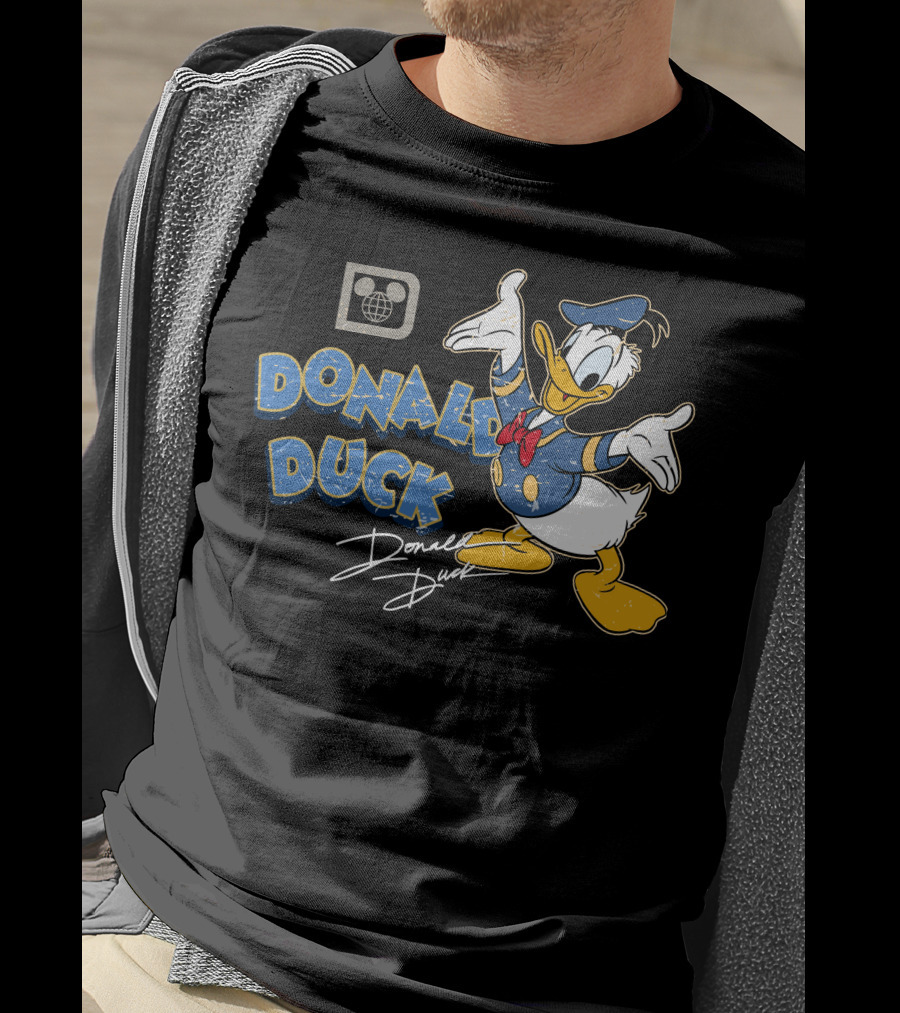 Donald Duck Retro Style Disney Character T-Shirt