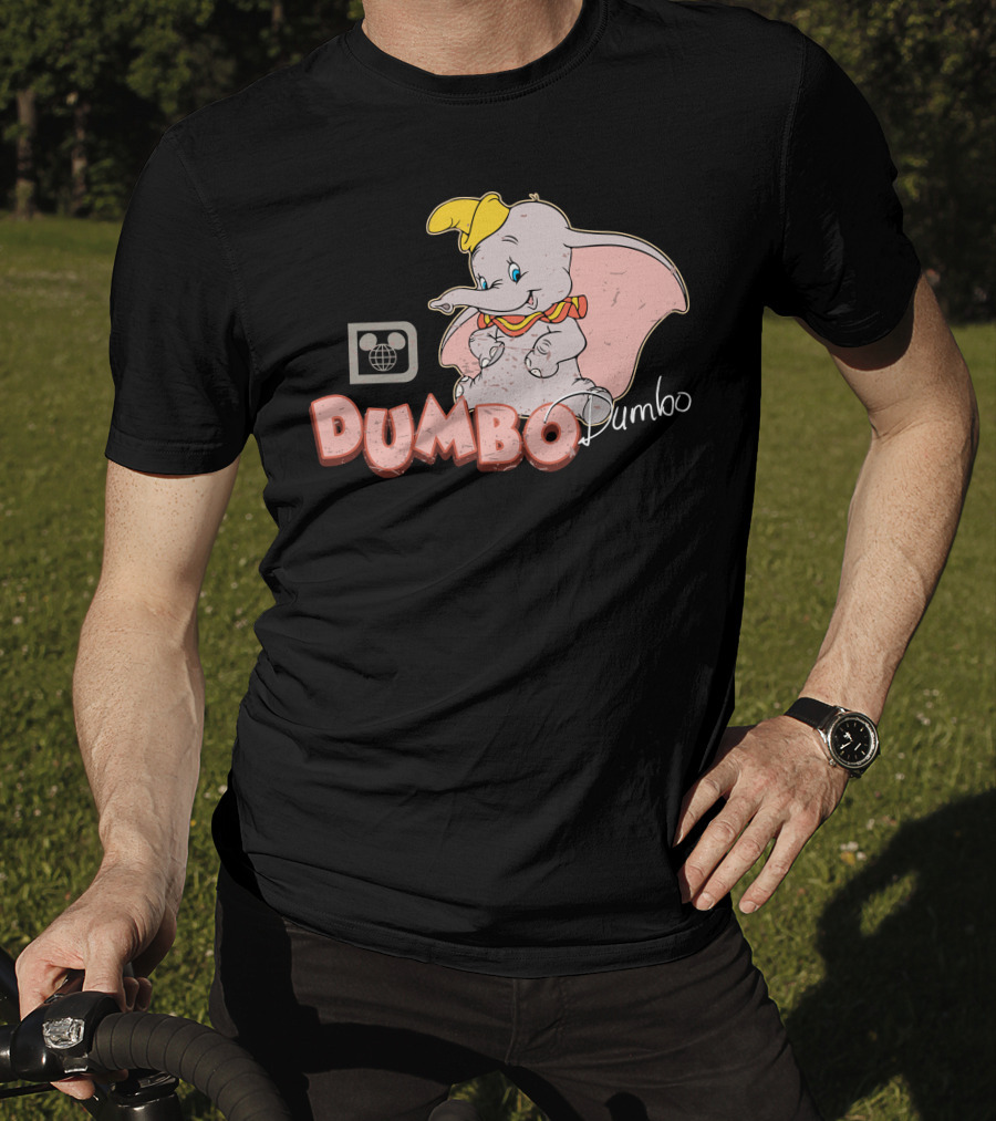 Dumbo Disney Classic Character Vintage Style With Mickey Mouse T-Shirt