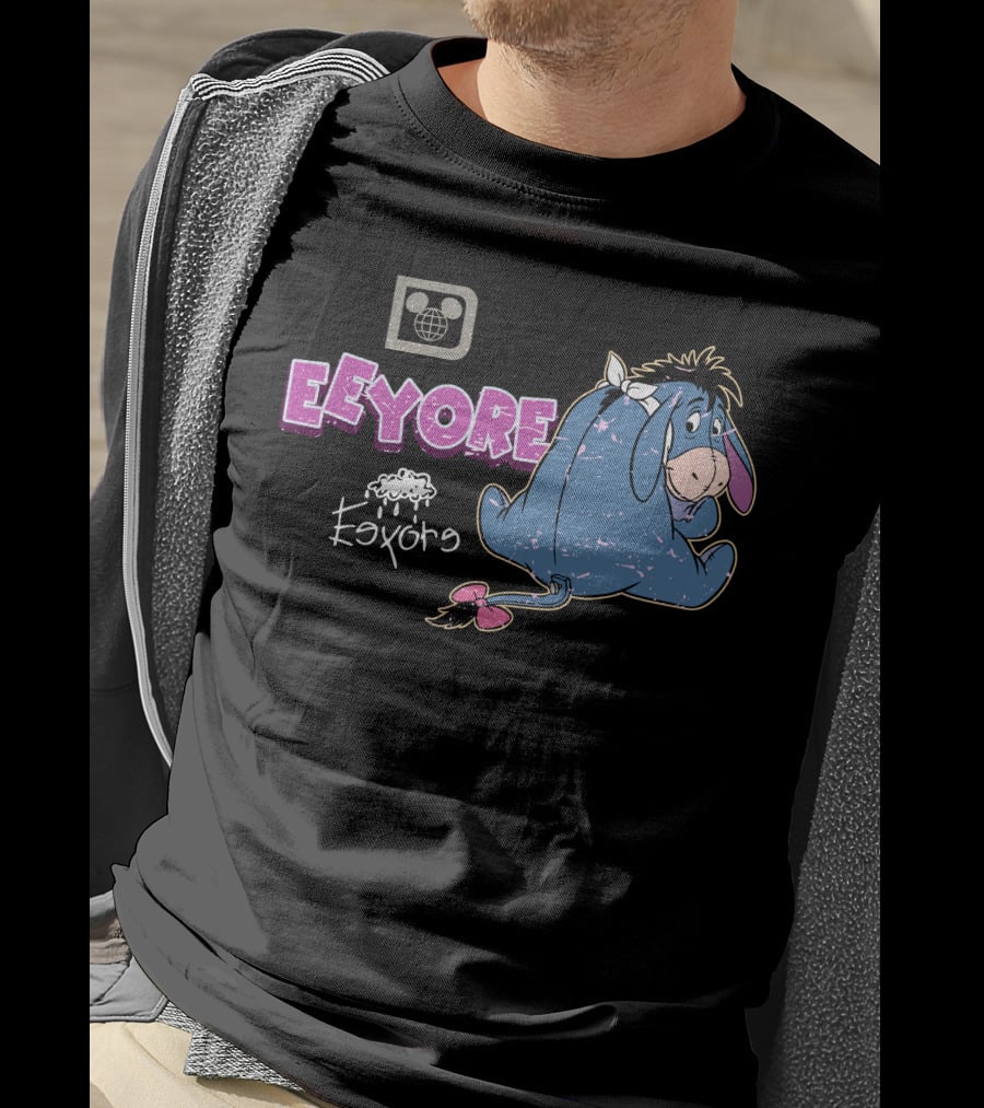 Eeyore Vintage Style Disney Logo With Eeyore T-Shirt