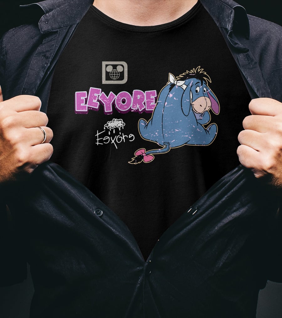 Eeyore Vintage Style Disney Logo With Eeyore T-Shirt