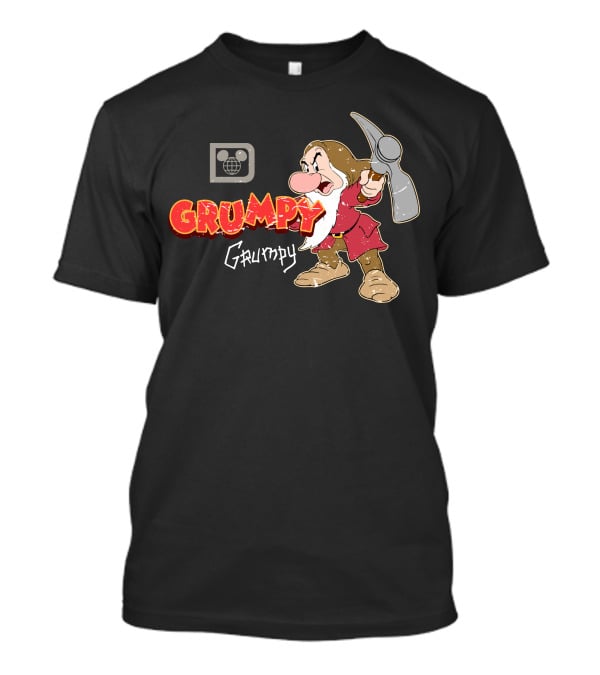 Disney Grumpy Character With Pickaxe T-Shirt
