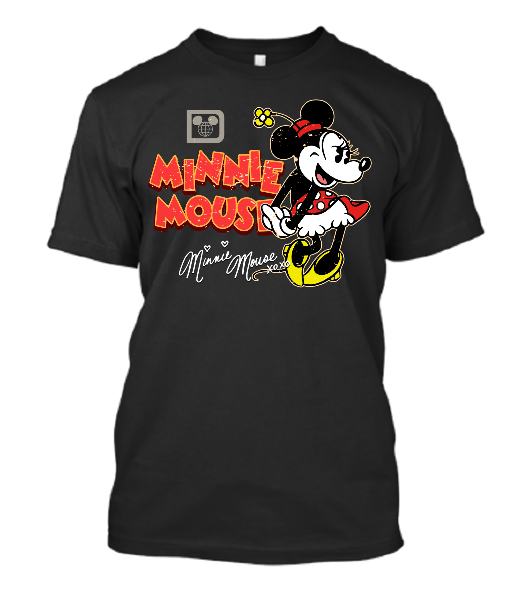 Minnie Mouse Xoxo Vintage Style Cartoon Character T-Shirt