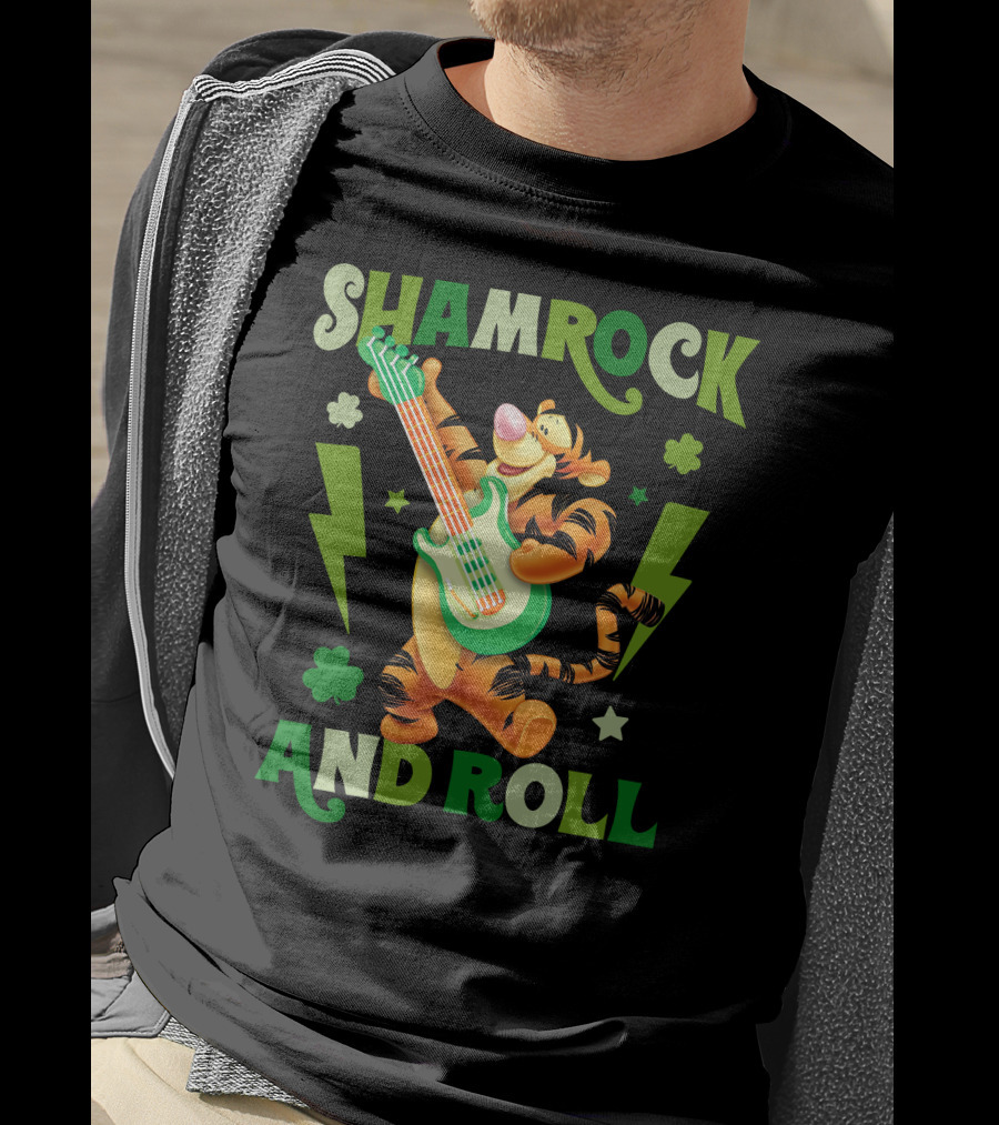 Shamrock And Roll Tigger T-Shirt