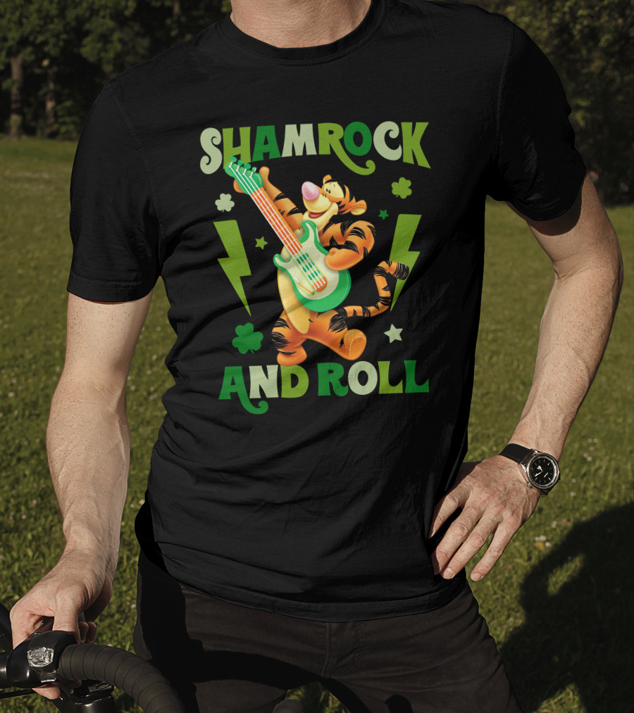 Shamrock And Roll Tigger T-Shirt
