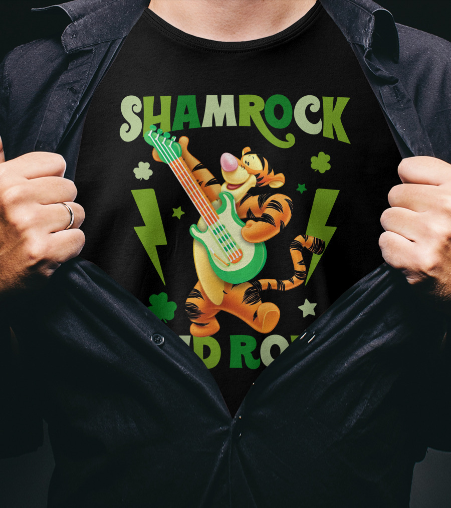 Shamrock And Roll Tigger T-Shirt