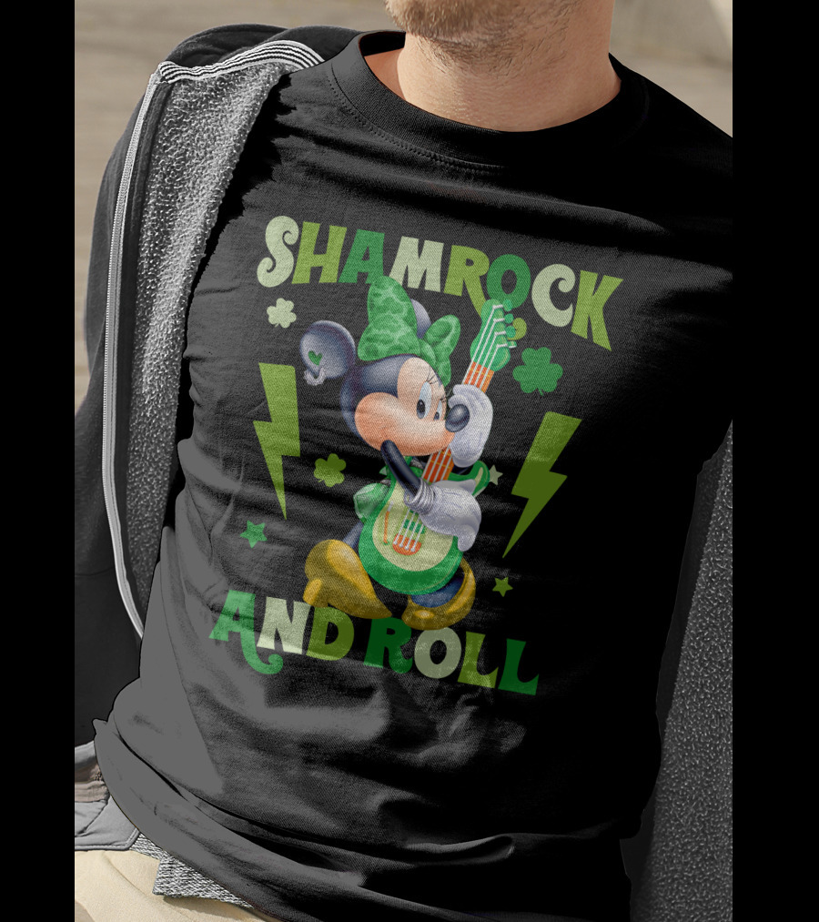 Minnie Shamrock And Roll T-Shirt