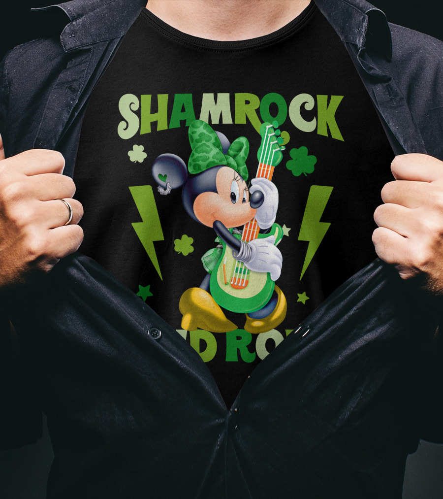 Minnie Shamrock And Roll T-Shirt