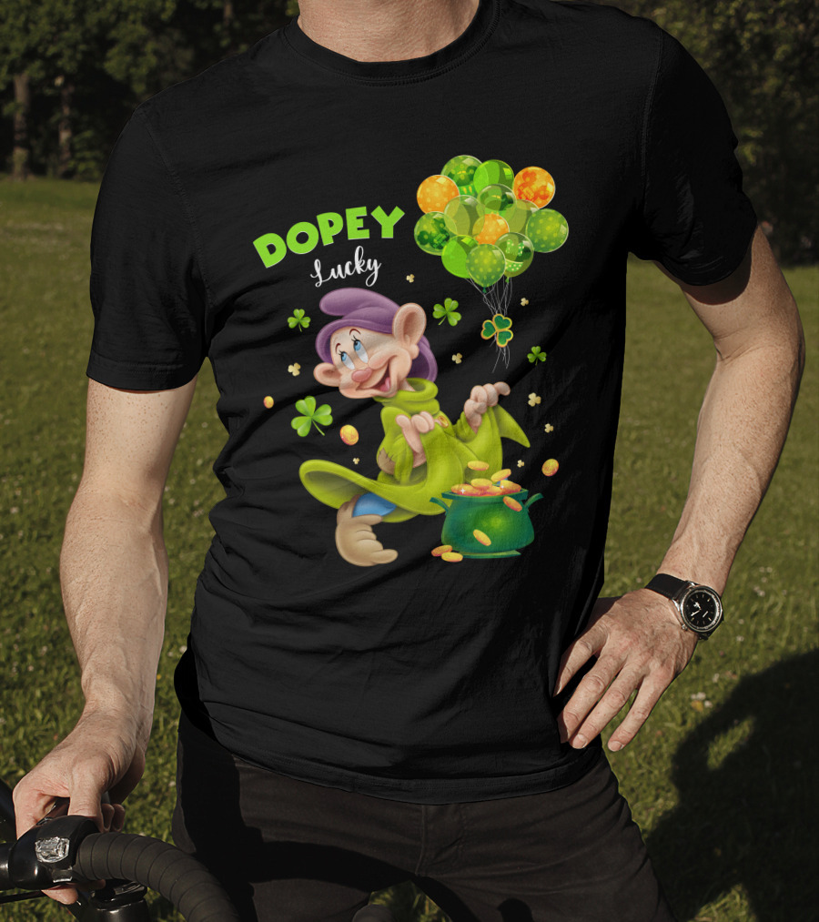 Dopey Lucky Balloons And Coins With Shamrock T-Shirt