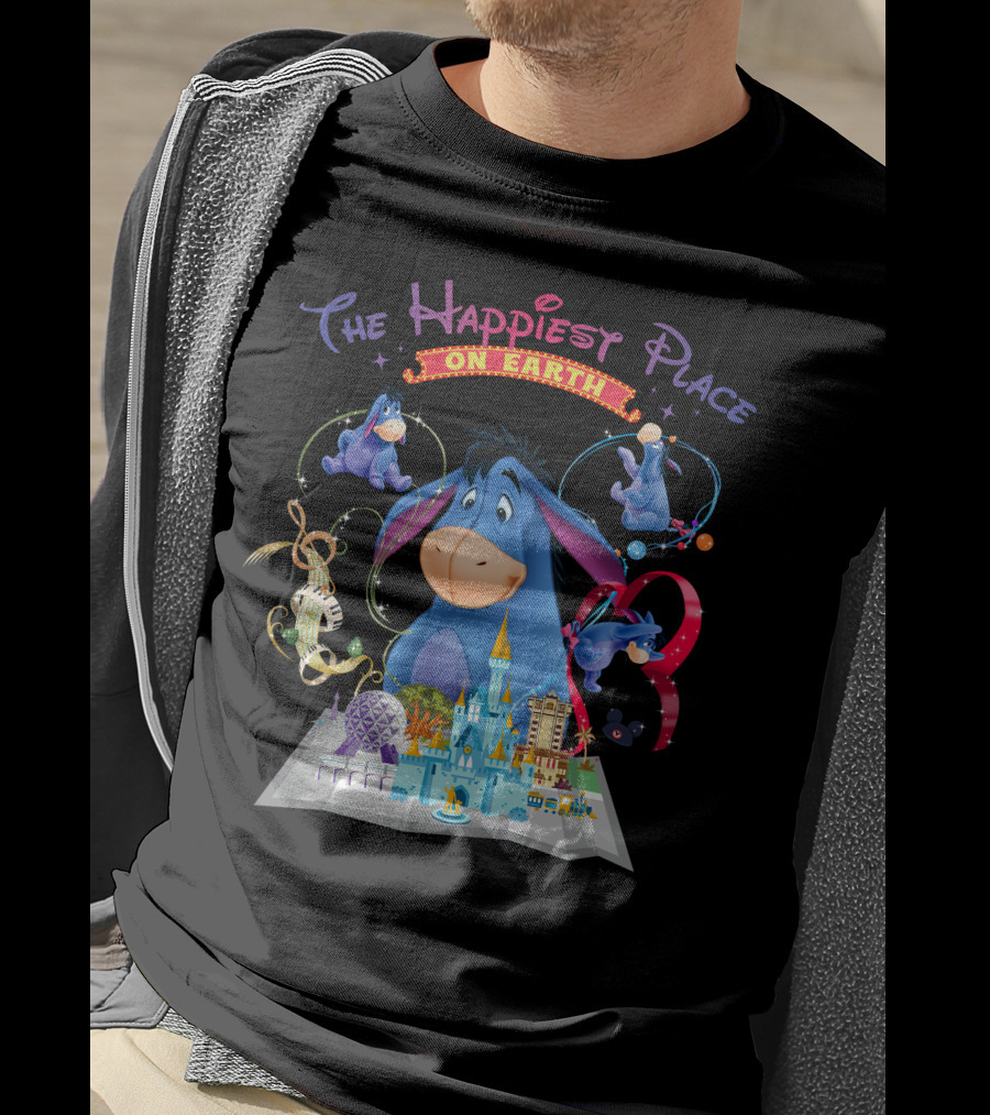 Eeyore The Happiest Place On Earth Disney Theme Park Wonderland T-Shirt