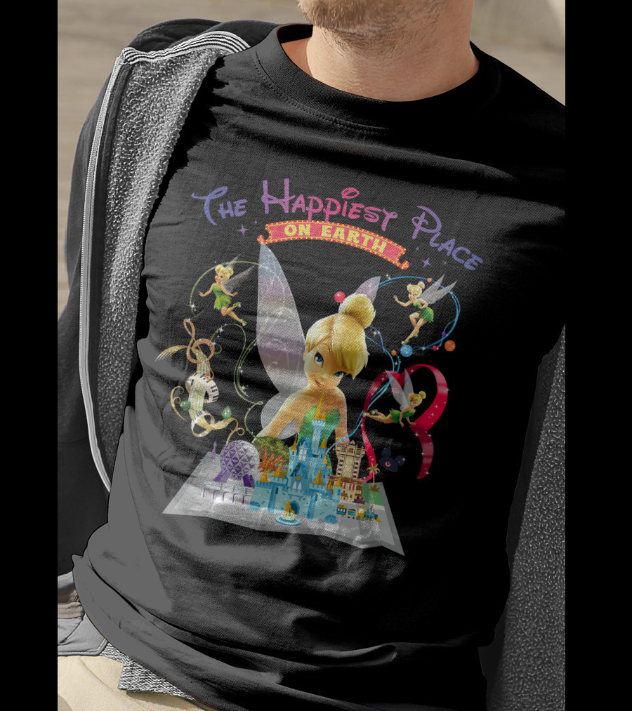 Tinkerbell The Happiest Place On Earth Disney Magic T-Shirt