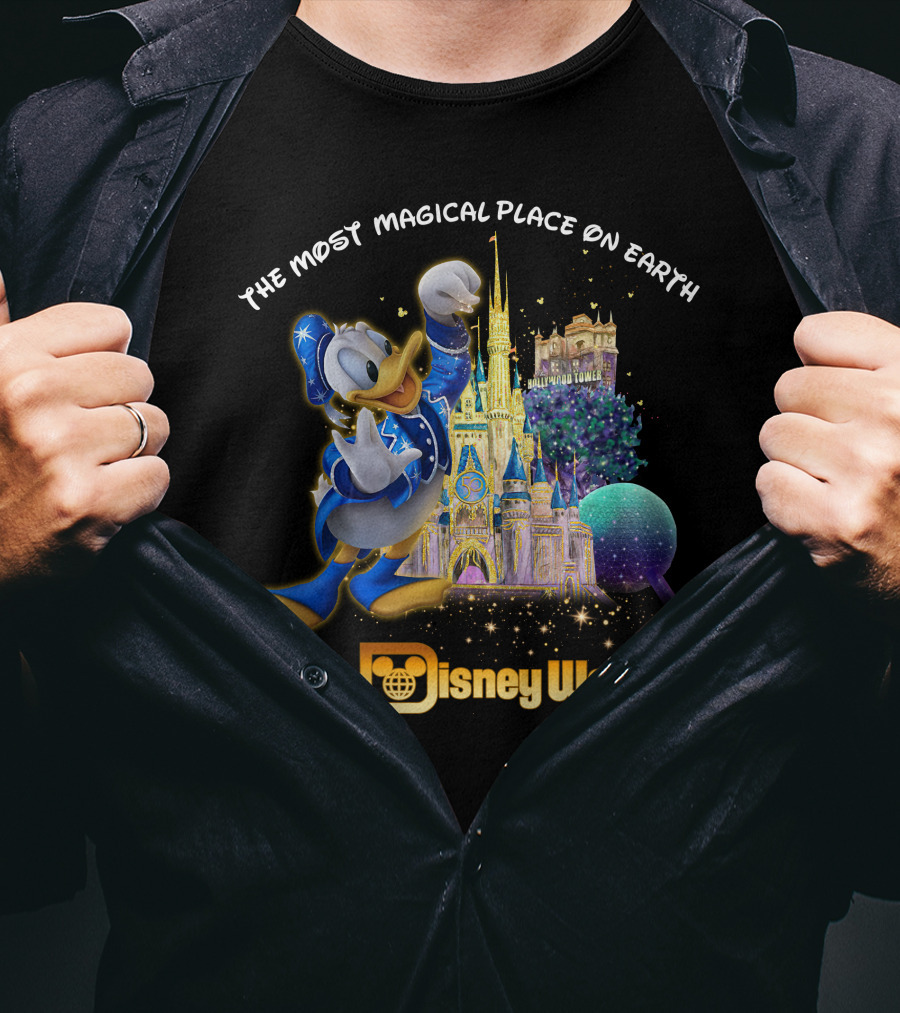 The Most Magical Place On Earth Donald Walt Disney World T-Shirt