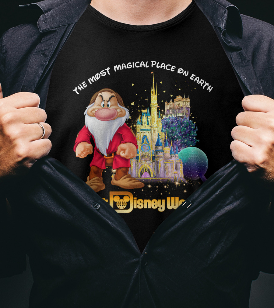 The Most Magical Place On Earth Grumpy Walt Disney World T-Shirt