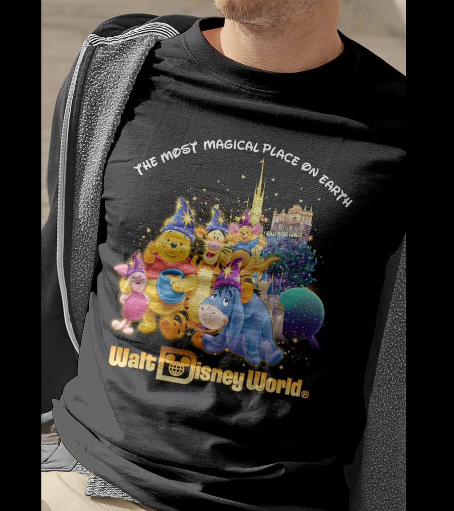 The Most Magical Place On Earth Walt Disney World Winnie The Pooh T-Shirt