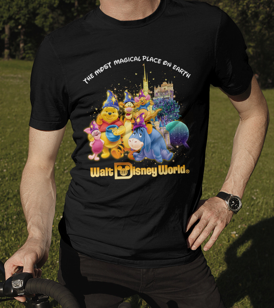 The Most Magical Place On Earth Walt Disney World Winnie The Pooh T-Shirt