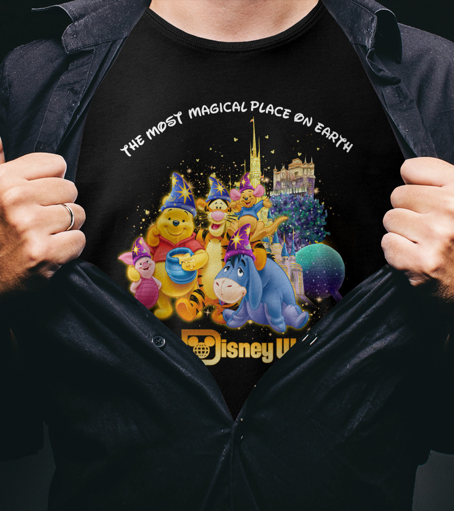 The Most Magical Place On Earth Walt Disney World Winnie The Pooh T-Shirt