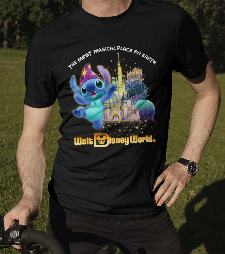 The Most Magical Place On Earth Walt Disney World Stitch T-Shirt