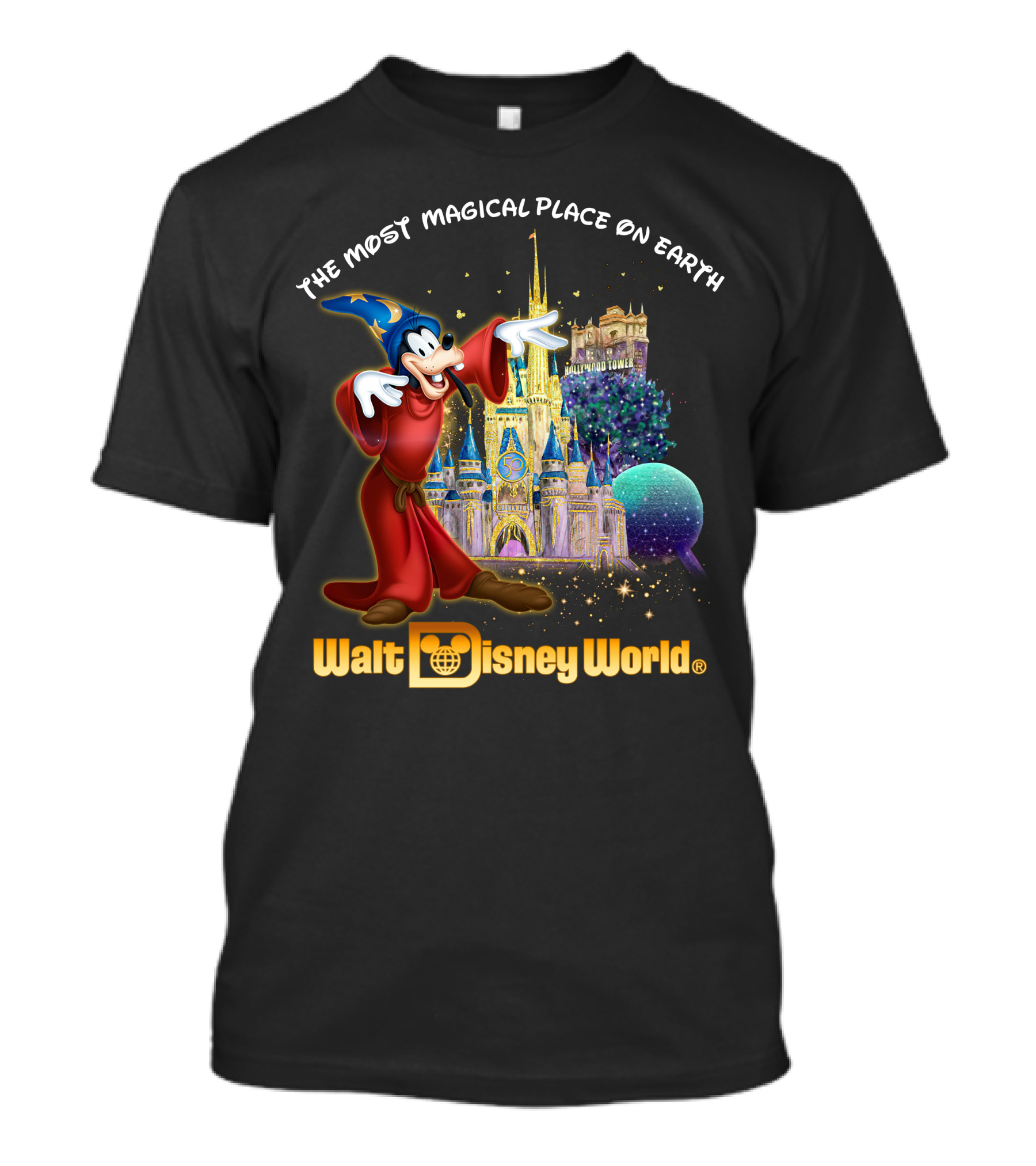 The Most Magical Place On Earth Walt Disney World Goofy Sorcerer's Apprentice T-Shirt