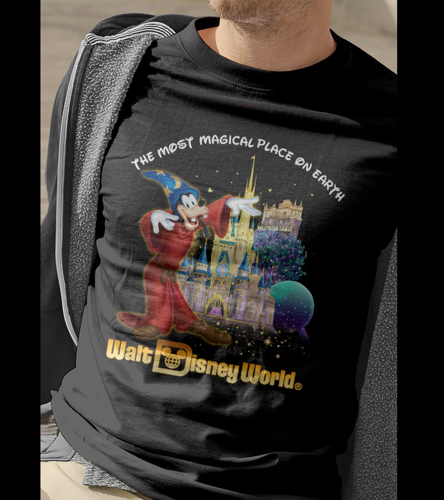 The Most Magical Place On Earth Walt Disney World Goofy Sorcerer's Apprentice T-Shirt