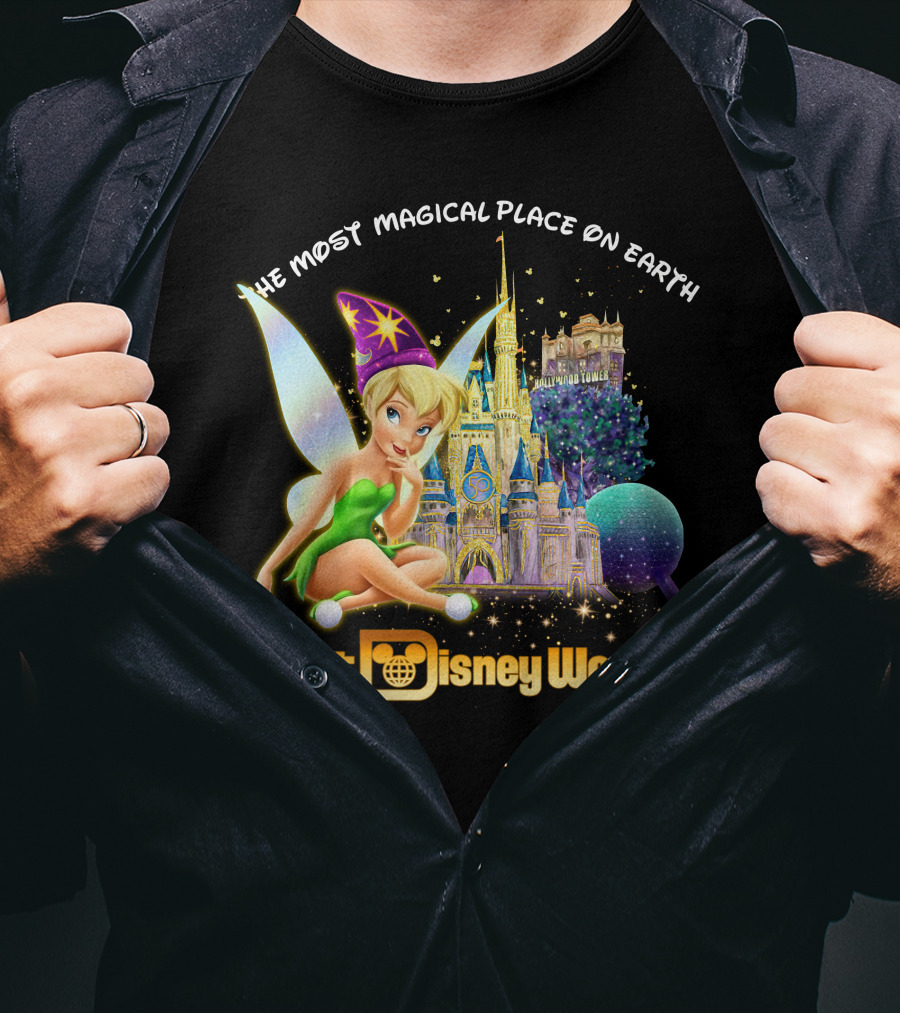 Tinkerbell Walt Disney World The Most Magical Place On Earth T-Shirt