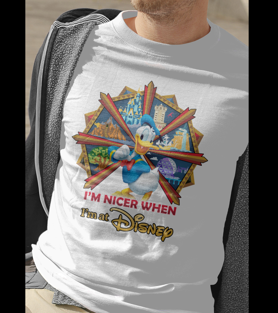 I'm Nicer When I'm At Disney Donald Duck T-Shirt