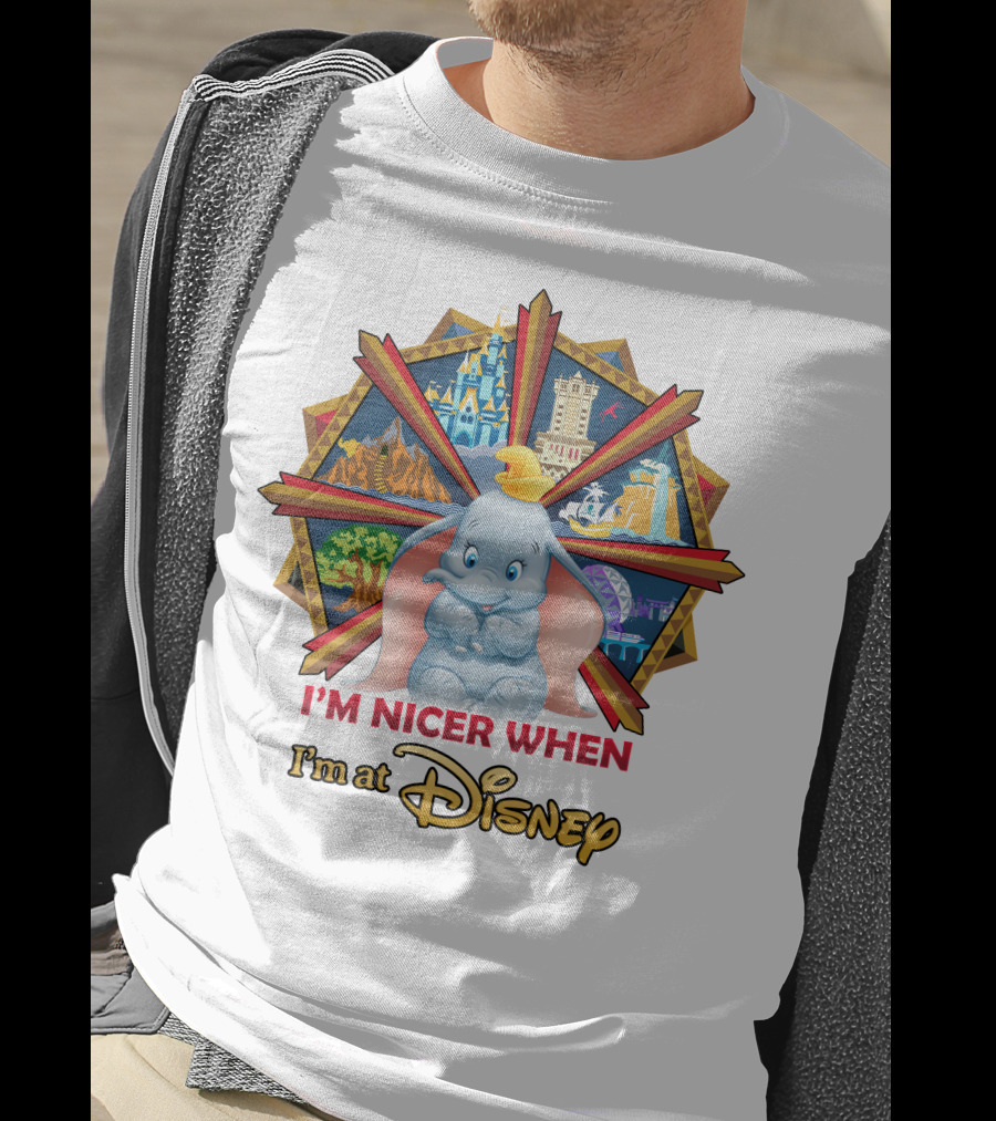 I'm Nicer When I'm At Disney Dumbo T-Shirt