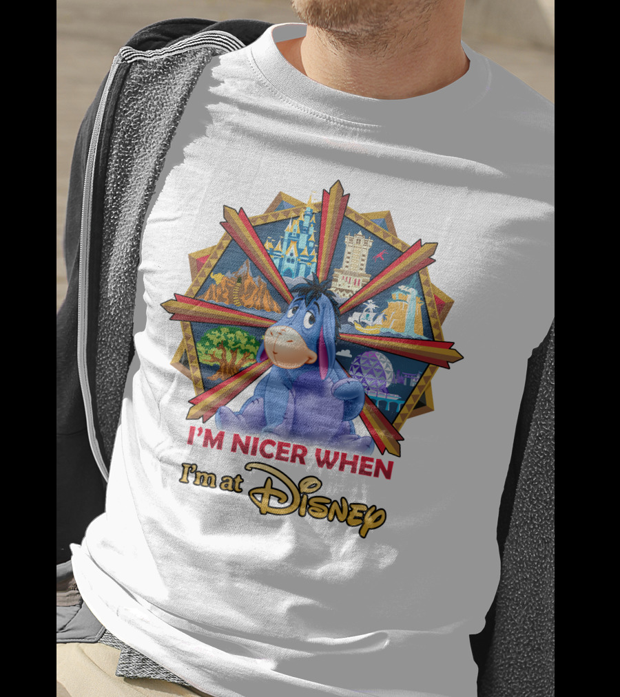 I'm Nicer When I'm At Disney Eeyore T-Shirt