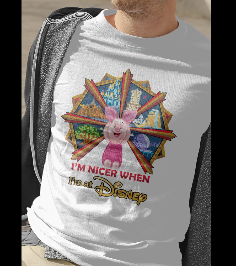 I'm Nicer When I'm At Disney Piglet T-Shirt