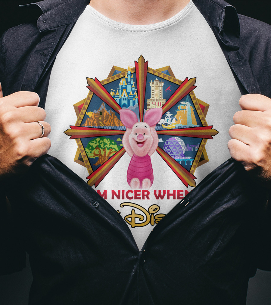 I'm Nicer When I'm At Disney Piglet T-Shirt