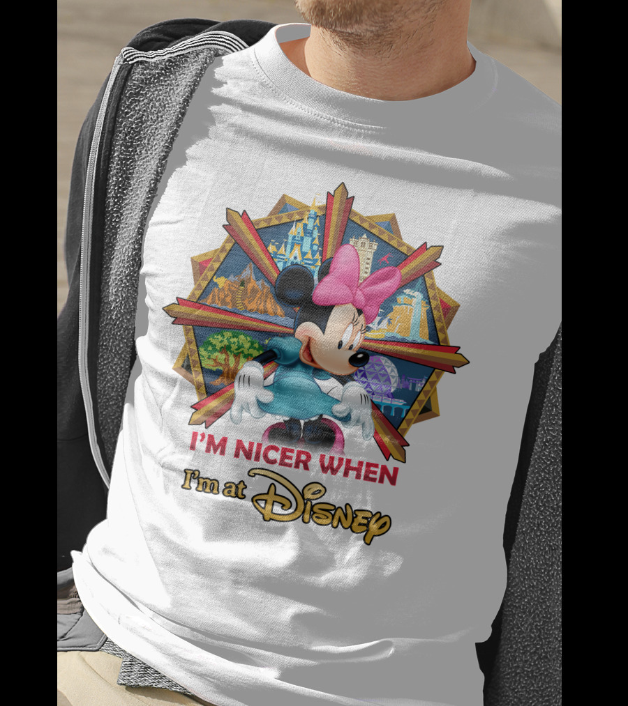 Minnie I'm Nicer When I'm At Disney T-Shirt