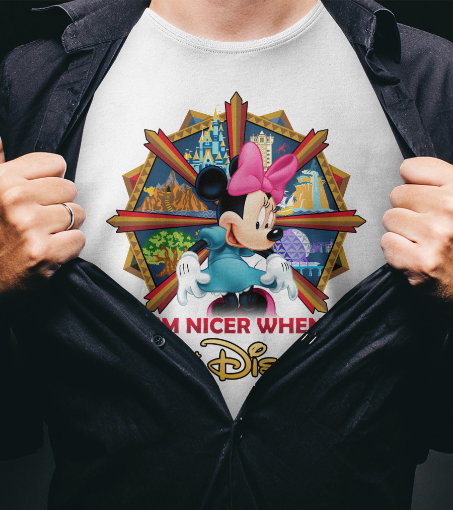 Minnie I'm Nicer When I'm At Disney T-Shirt