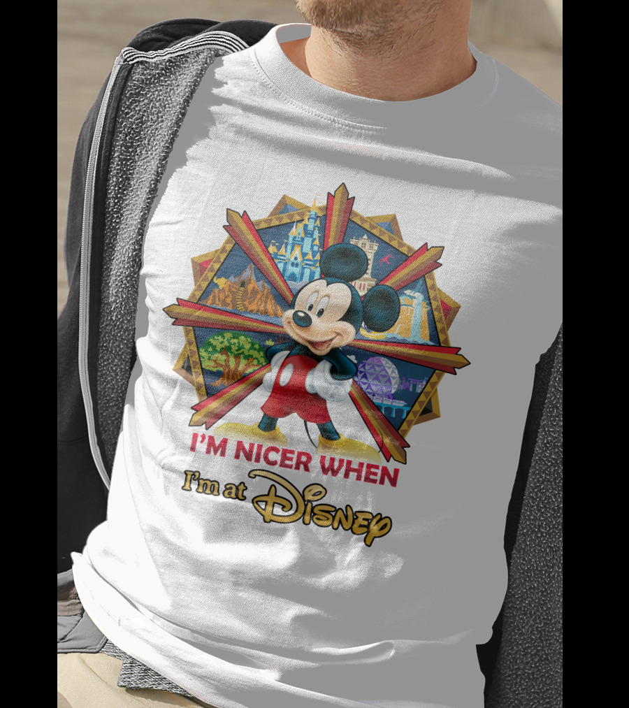 I'm Nicer When I'm At Disney Mickey T-Shirt