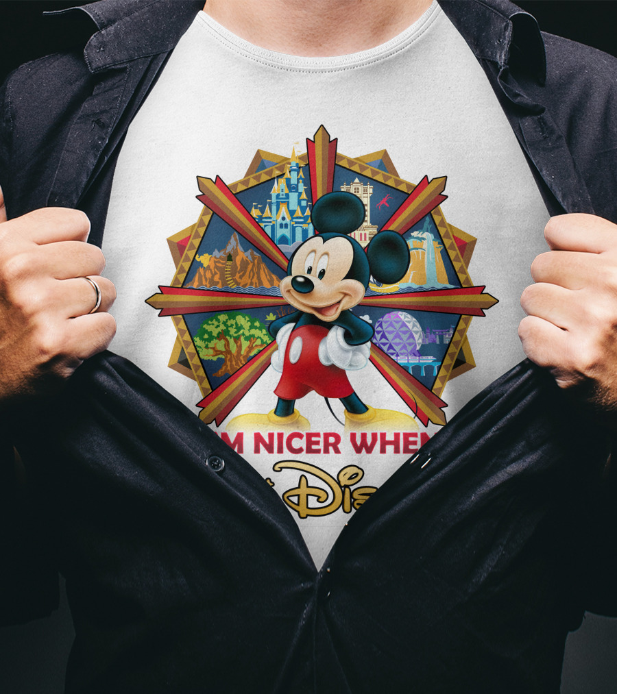 I'm Nicer When I'm At Disney Mickey T-Shirt