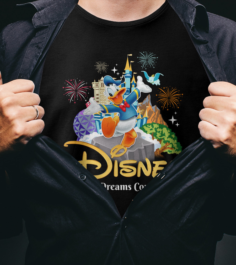 Disney Donald Where Dreams Come True Fireworks Adventure T-Shirt