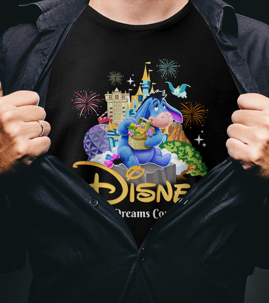 Disney Eeyore Where Dreams Come True Wonderland T-Shirt