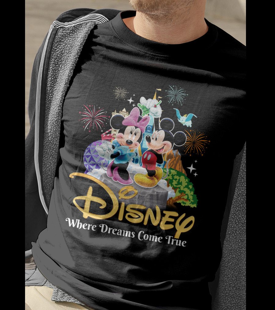 Disney Mickey And Minnie Where Dreams Come True T-Shirt