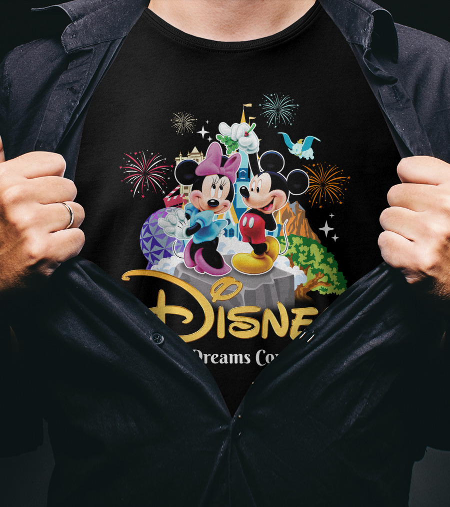 Disney Mickey And Minnie Where Dreams Come True T-Shirt