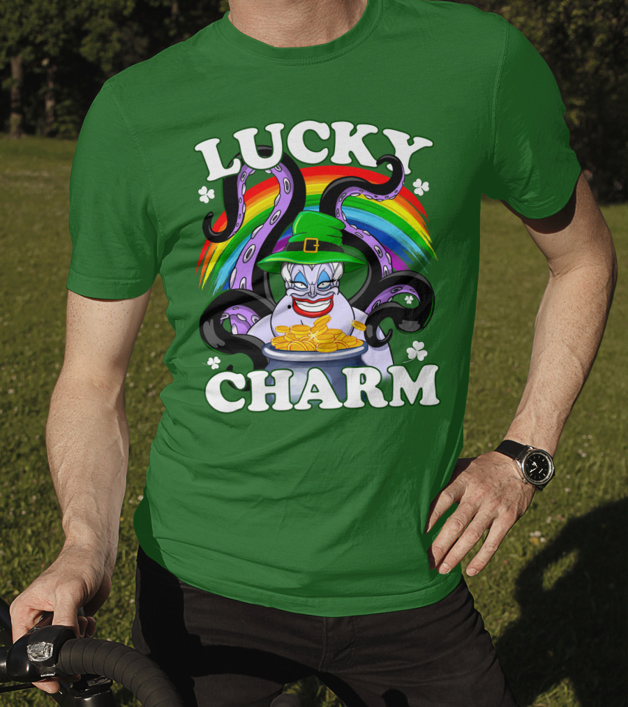 Lucky Charm Ursula Rainbow Coins Shamrocks T-Shirt
