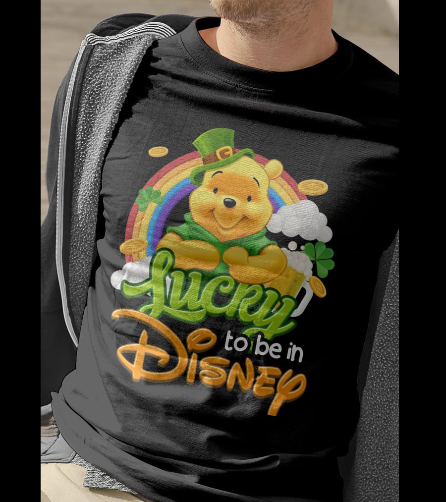 Lucky To Be In Disney Pooh T-Shirt