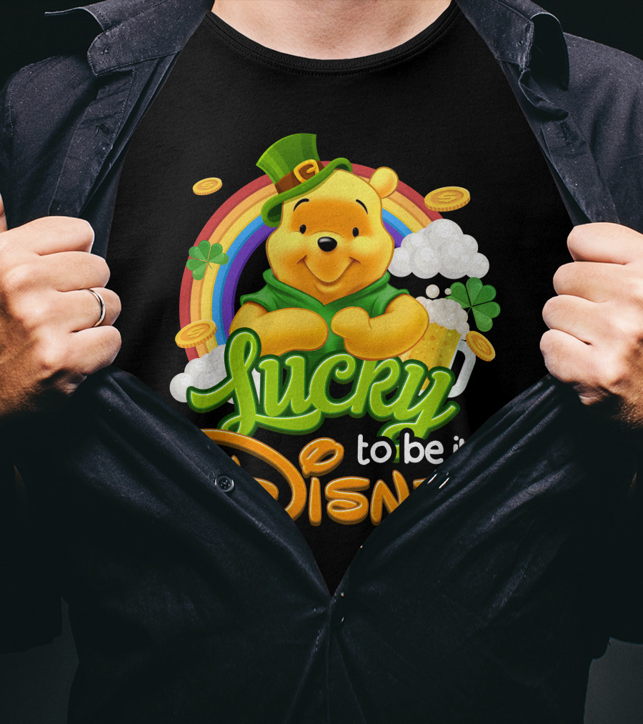 Lucky To Be In Disney Pooh T-Shirt