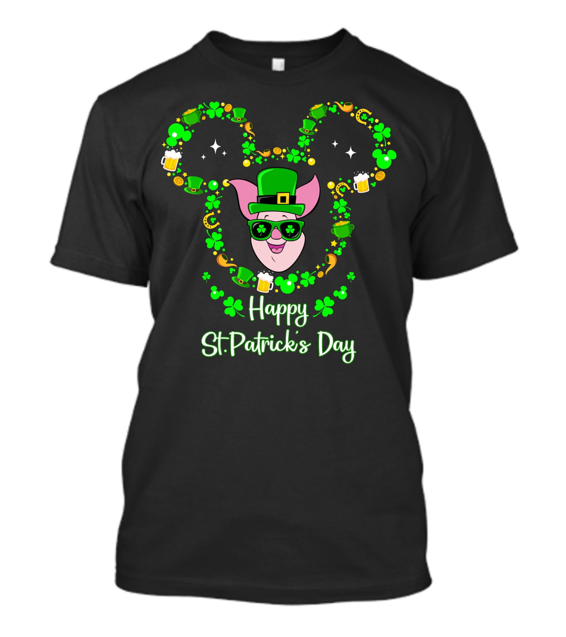 Piglet Happy St. Patrick's Day T-Shirt