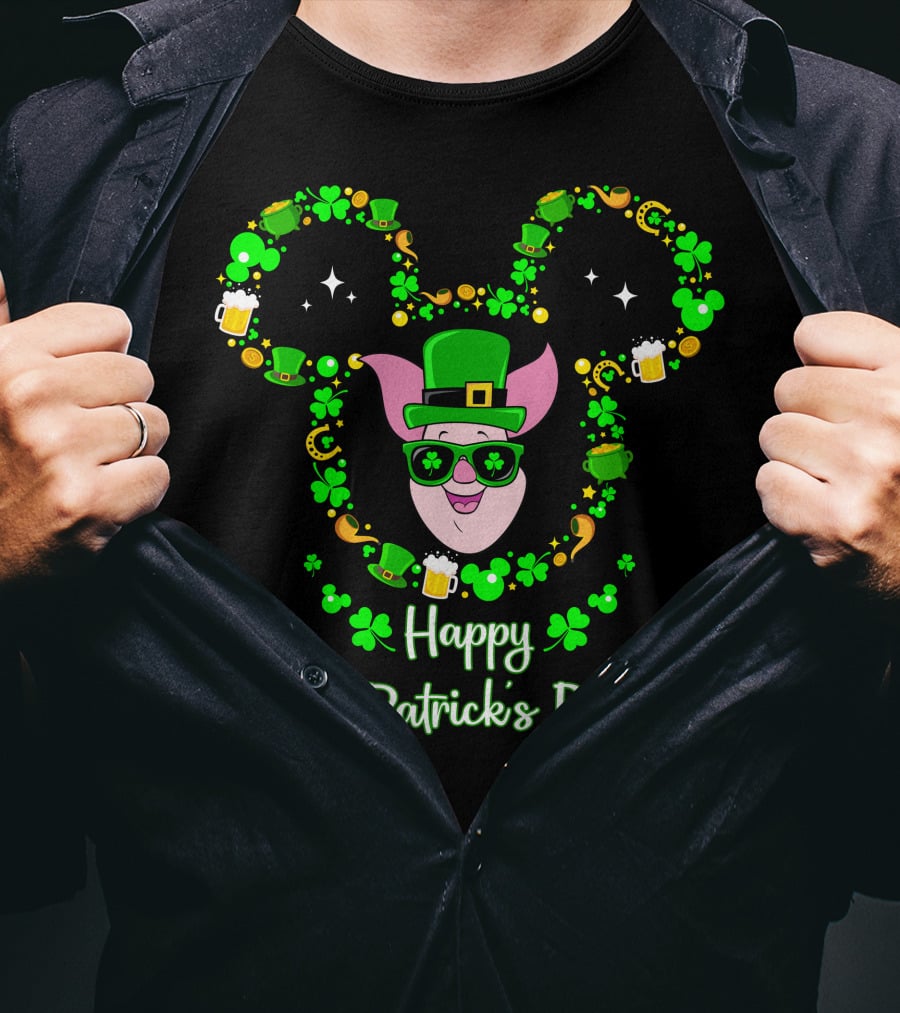 Piglet Happy St. Patrick's Day T-Shirt