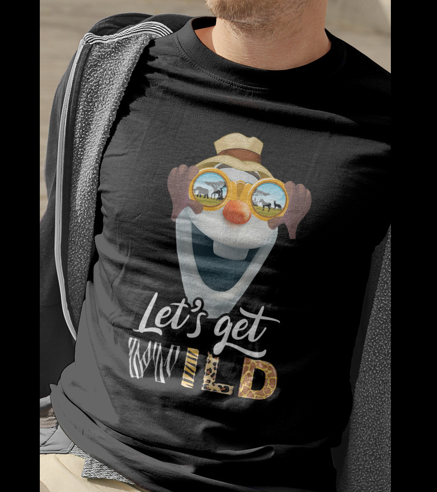 Olaf Let's Get Wild Safari Sunglasses Adventure T-Shirt