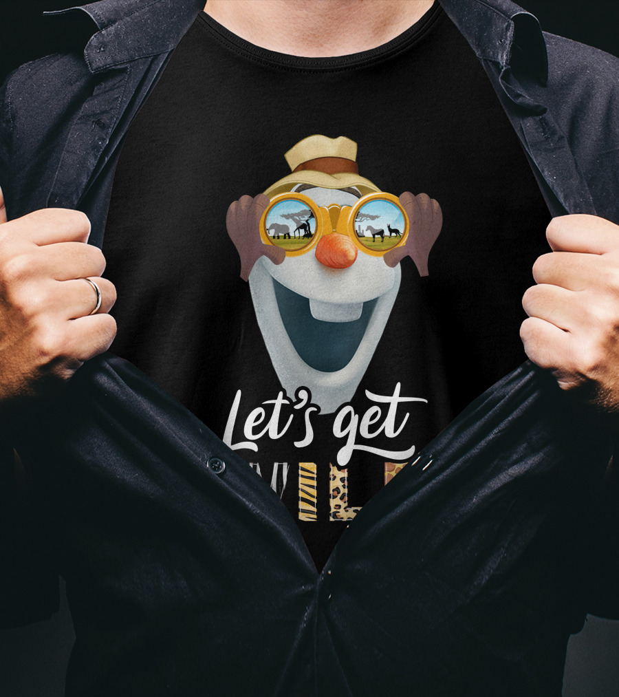 Olaf Let's Get Wild Safari Sunglasses Adventure T-Shirt